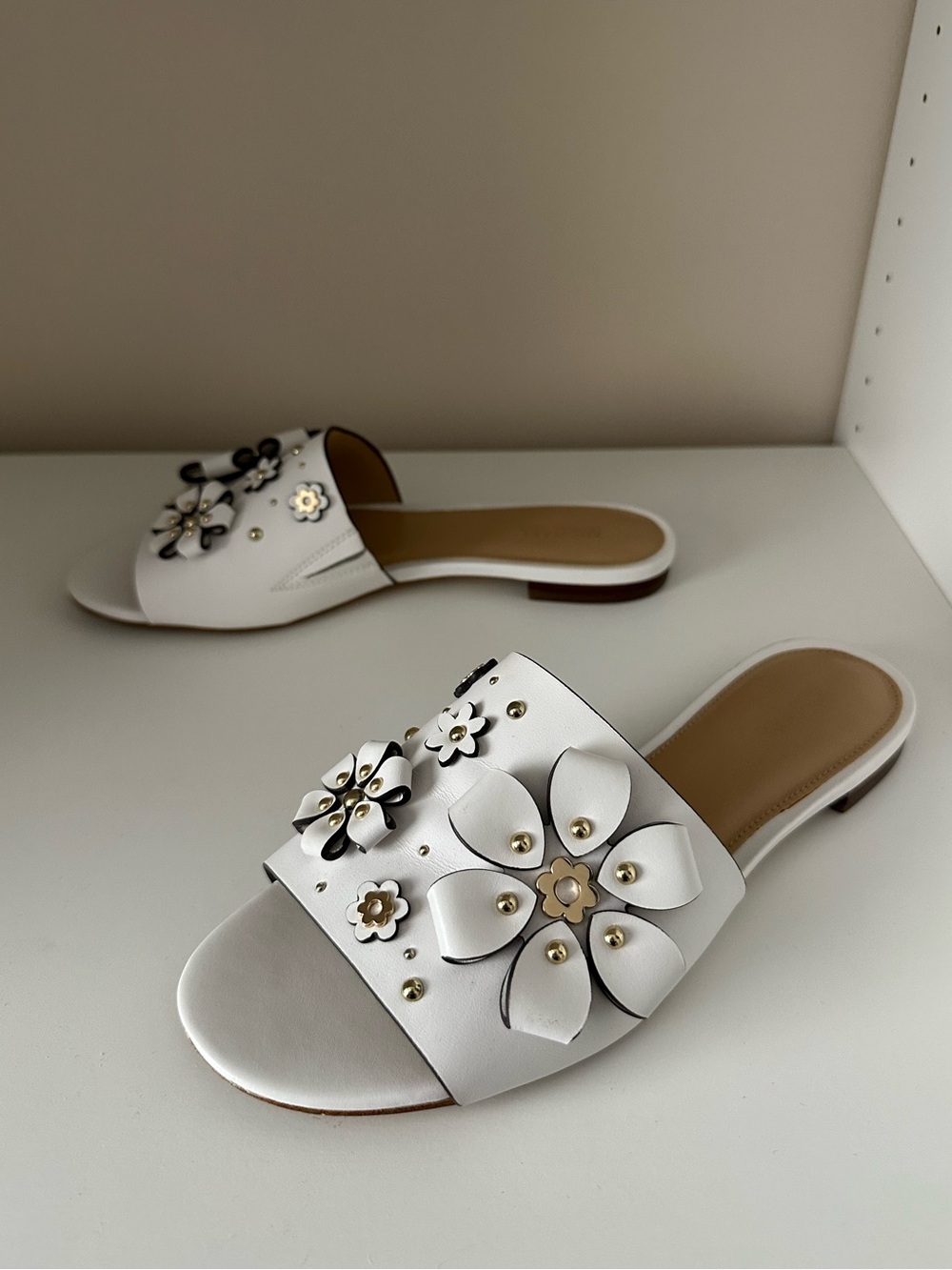 Michael Kors Flat Floral Sandals